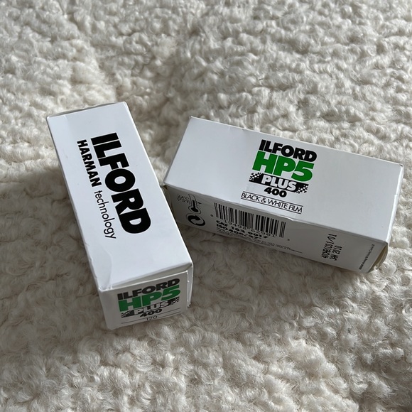 Ilford HP5 Plus ISO 400 120 black and white film lot of 2 expired - Picture 1 of 6